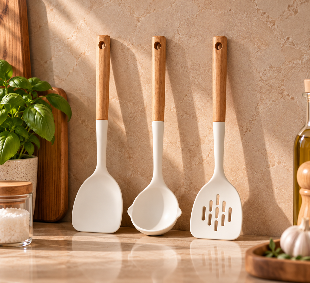 Silicone Cooking Utensil Set: 3pcs